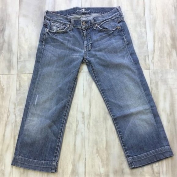 7 For All Mankind Crop Dojo Jean 28 - Picture 4 of 8